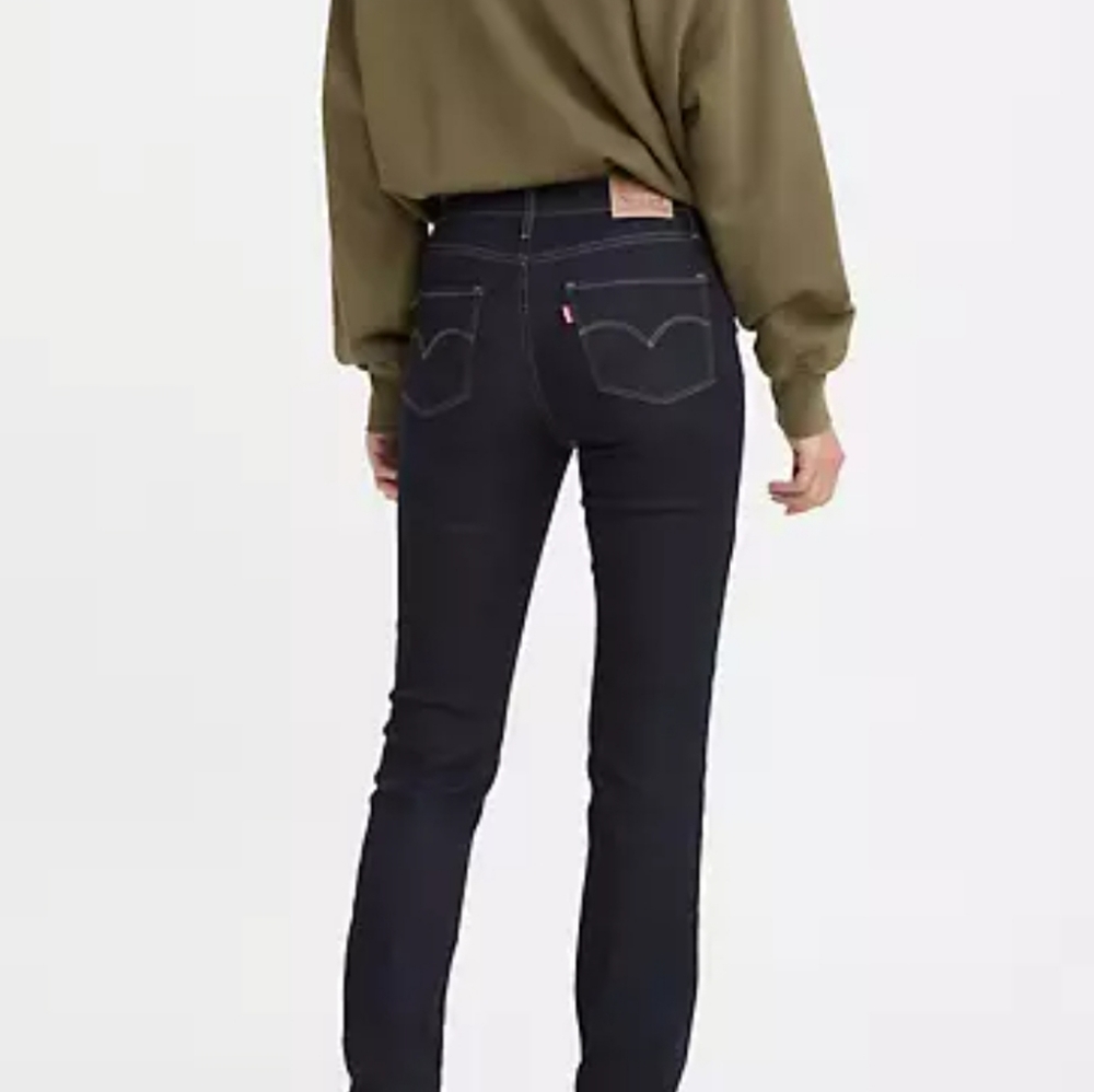 LEVI'S Scuplt 724 High-rise Straight jeans sz 27x30
